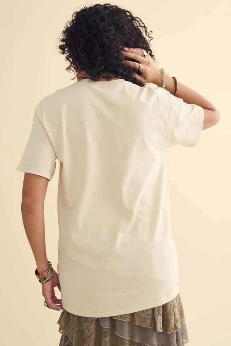 Beige Stevie Nicks Cosmic Portrait T-Shirt