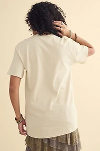 Beige Stevie Nicks Cosmic Portrait T-Shirt