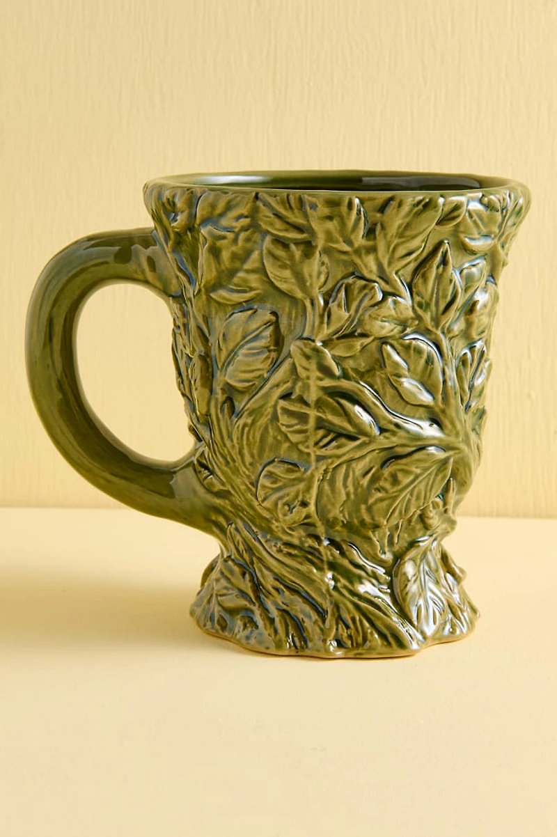 Artisan Crafted Tree Woman Ceramic Mug