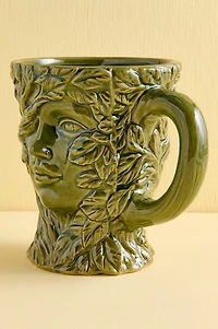Artisan Crafted Tree Woman Ceramic Mug