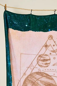 Geometric Planets Throw Blanket