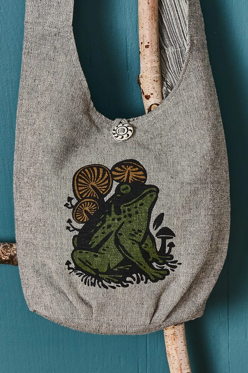Mushroom Frog Crossbody Bag