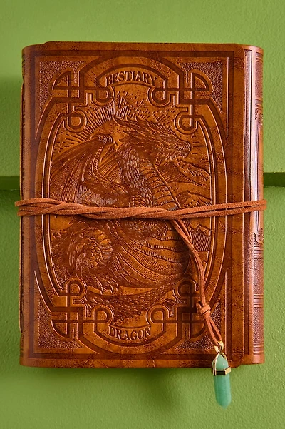 Dragon Faux Leather Crystal Journal
