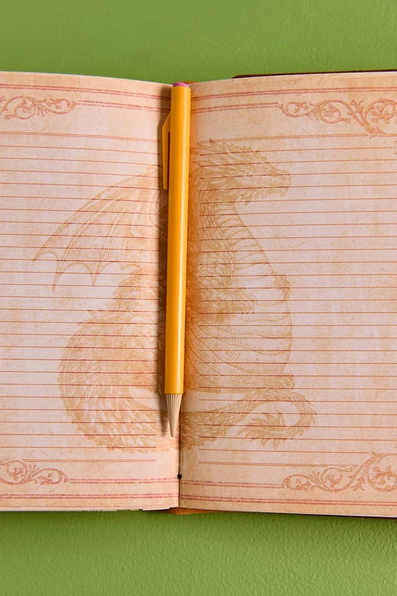 Dragon Faux Leather Crystal Journal