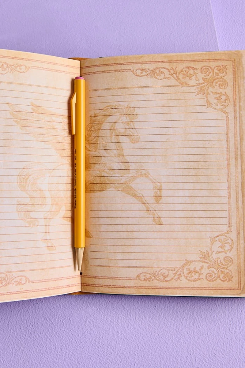 Pegasus Faux Leather Crystal Journal