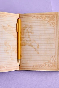 Pegasus Faux Leather Crystal Journal