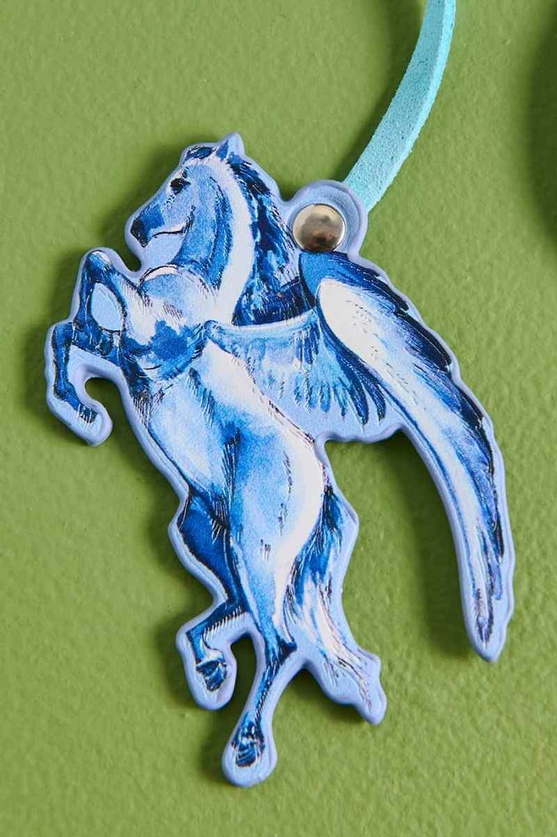 Pegasus Faux Leather Tassel Bag Charm
