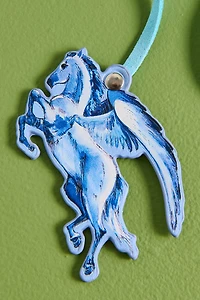 Pegasus Faux Leather Tassel Bag Charm