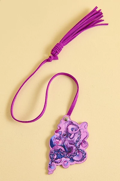 Kraken Faux Leather Tassel Bag Charm