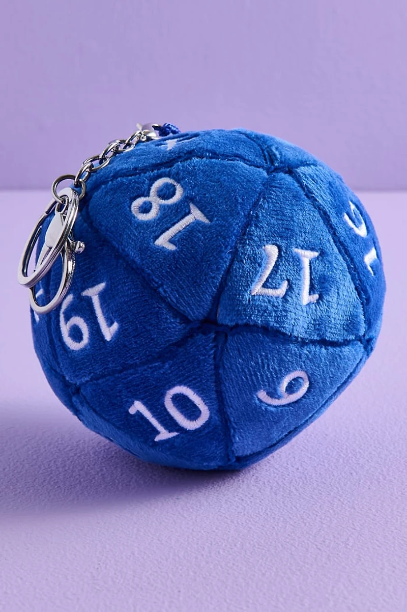 Blue Dungeon Dice Plush Bag Charm