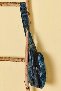 Denim Patchwork Sling Bag