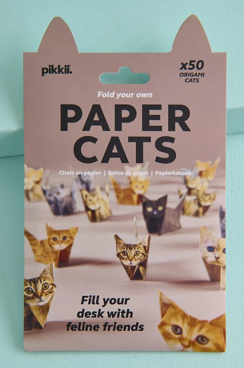 Fold Your Own Origami Paper Cats