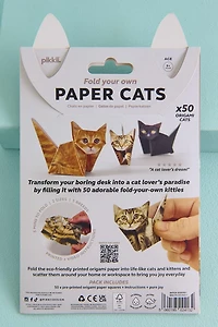 Fold Your Own Origami Paper Cats