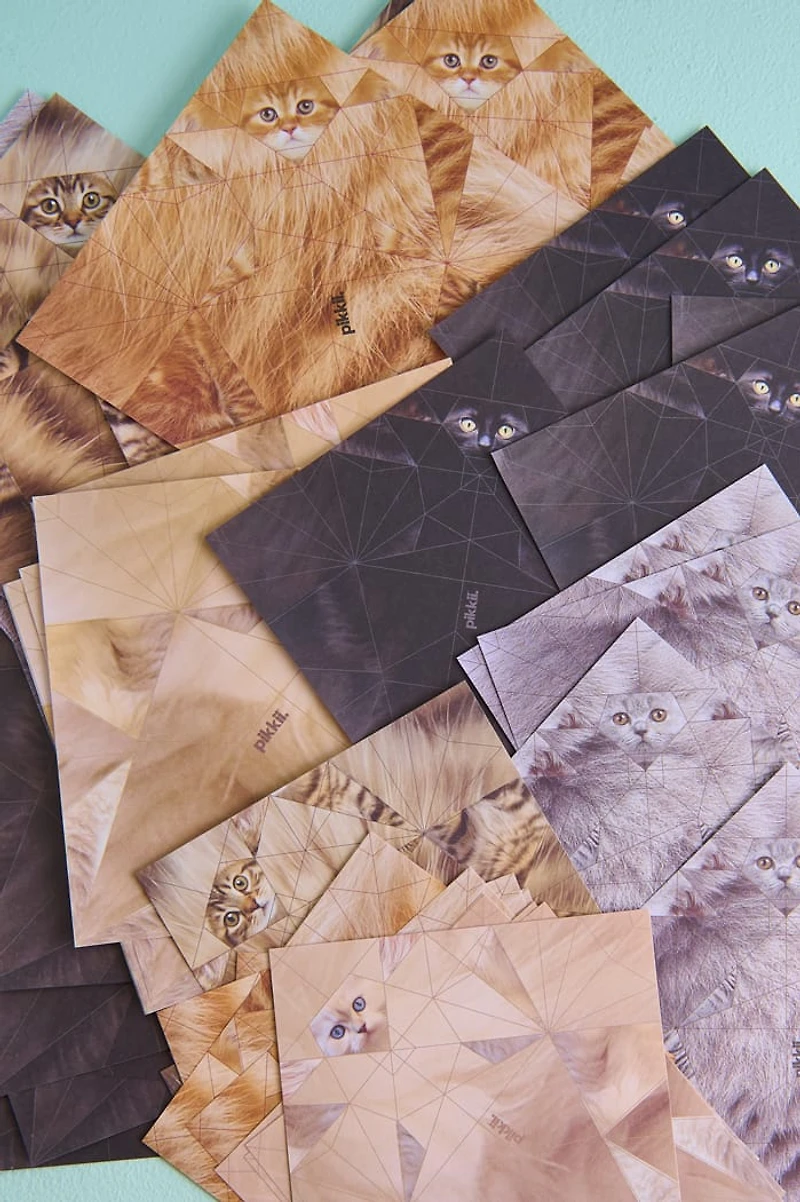 Fold Your Own Origami Paper Cats