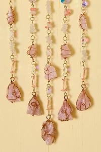 Rose Quartz Tree of Life Suncatcher