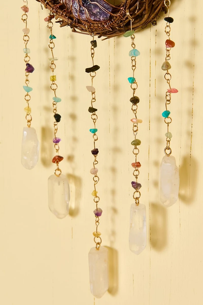 Rattan Chakra Tree of Life Suncatcher