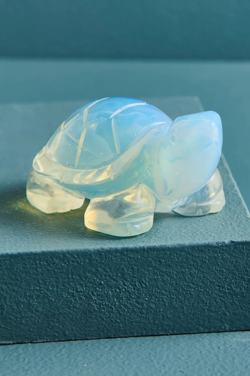 Large Opalite Turtle Figurine