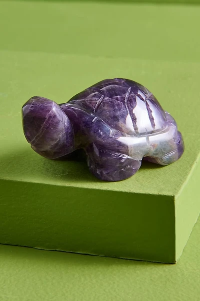 Large Amethyst Turtle Figurine
