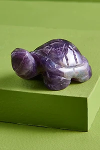 Large Amethyst Turtle Figurine