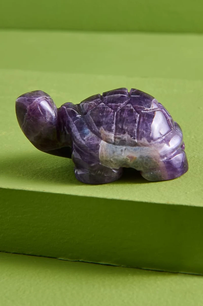 Large Amethyst Turtle Figurine