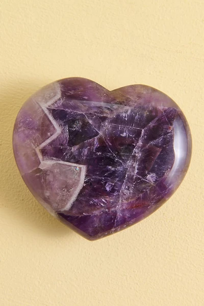 Large Amethyst Heart Figurine