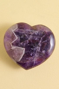 Large Amethyst Heart Figurine