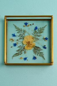 Small Flowerpress Glass Keepsake Box