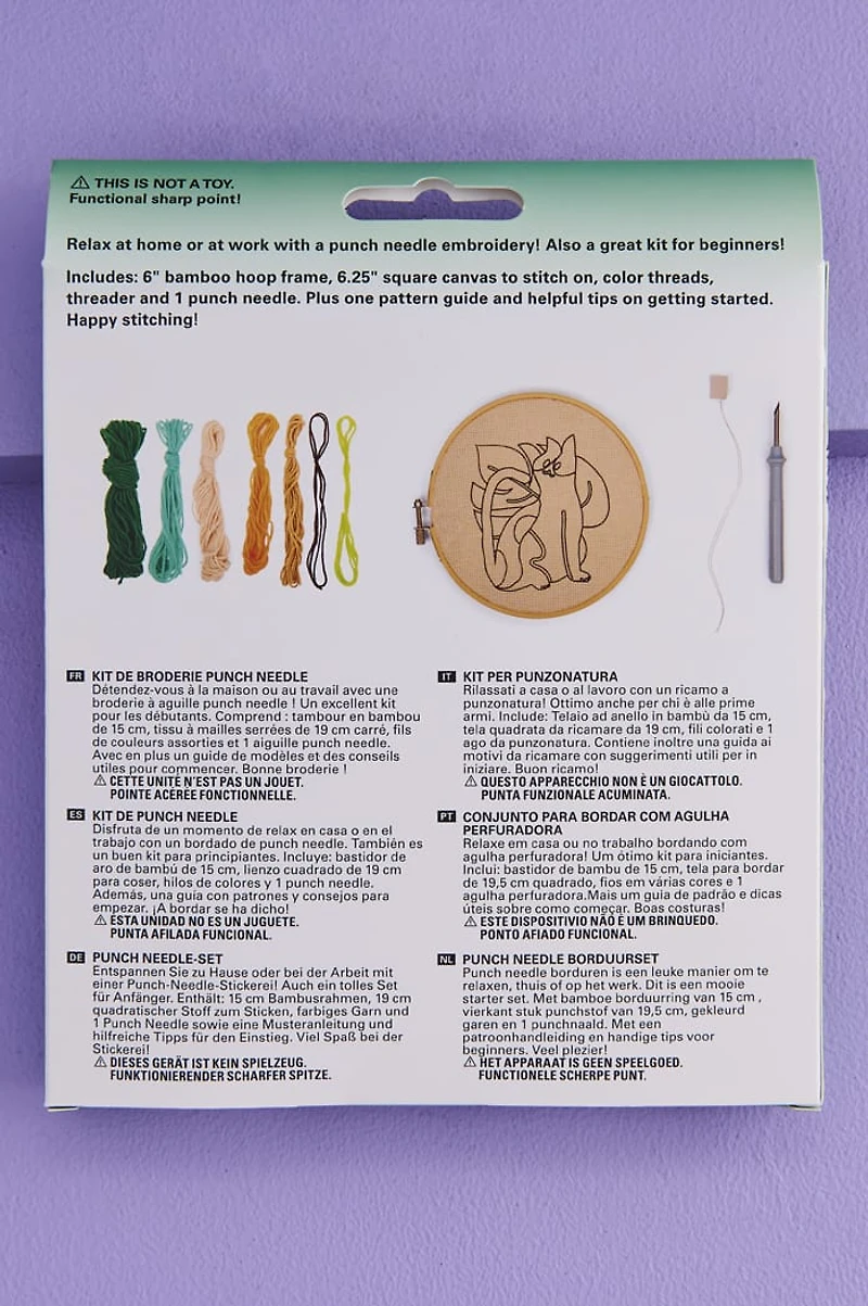 Kitty Cat Punch Needle Kit
