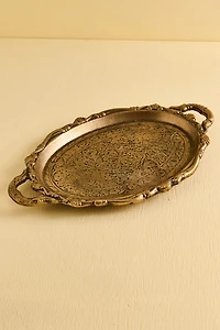 Vintage Golden Grove Boho Tray