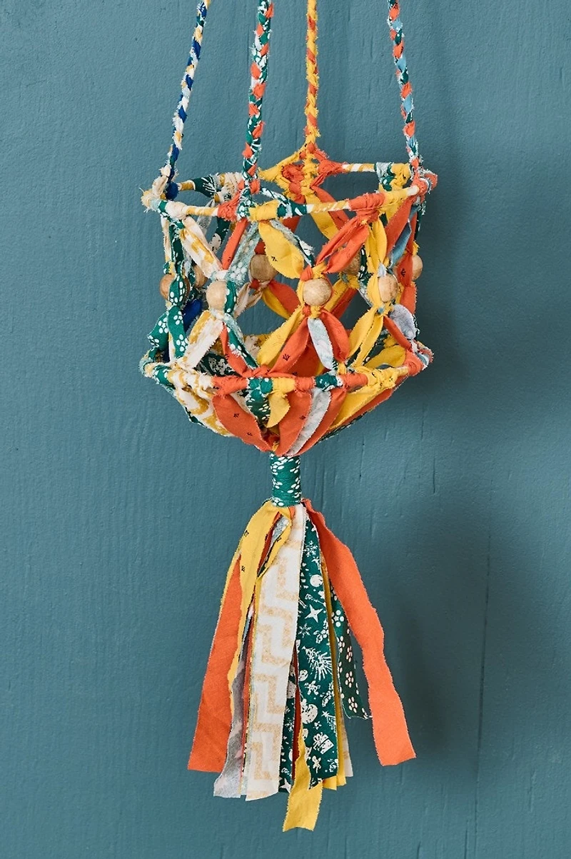 Assorted Upcycled Fabric Plant Hanger