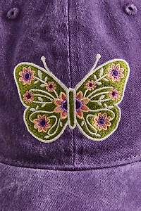 Floral Butterfly Ballcap