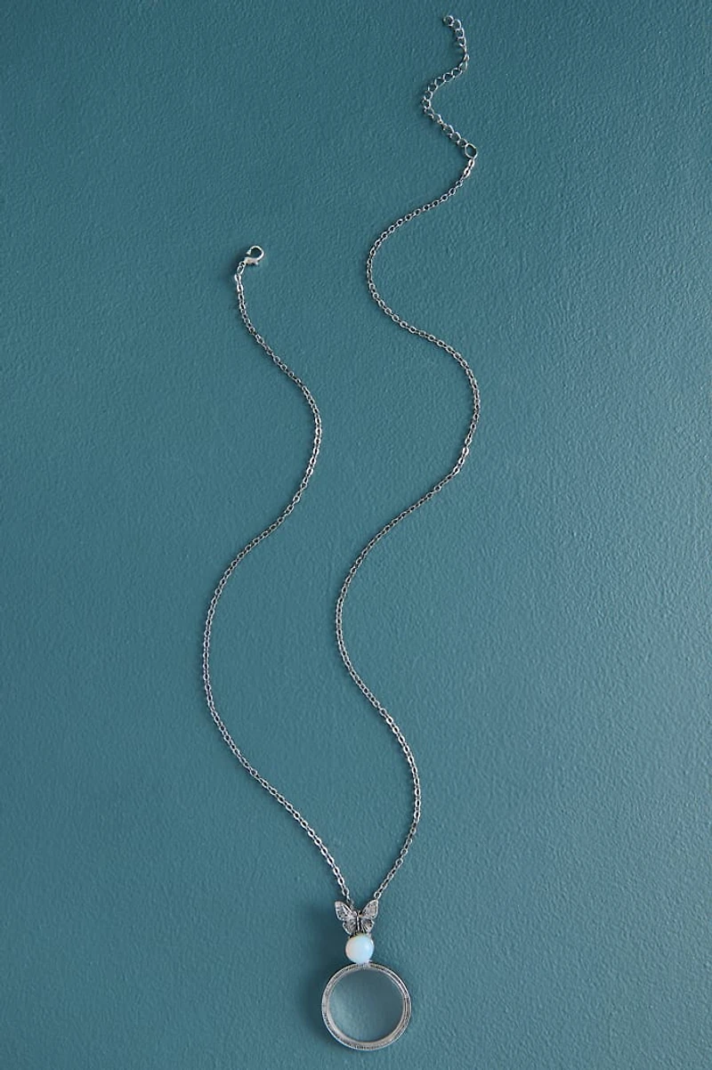 Opalite Abalone Shell Mini Charm Necklace