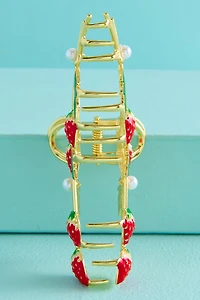 Strawberry Vine Claw Clip - Cute Boho Hair Accessory Shop