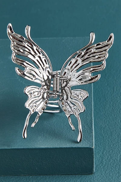 Butterfly Claw Hair Clip - Boho Silver Hair Accessories | Buy Now