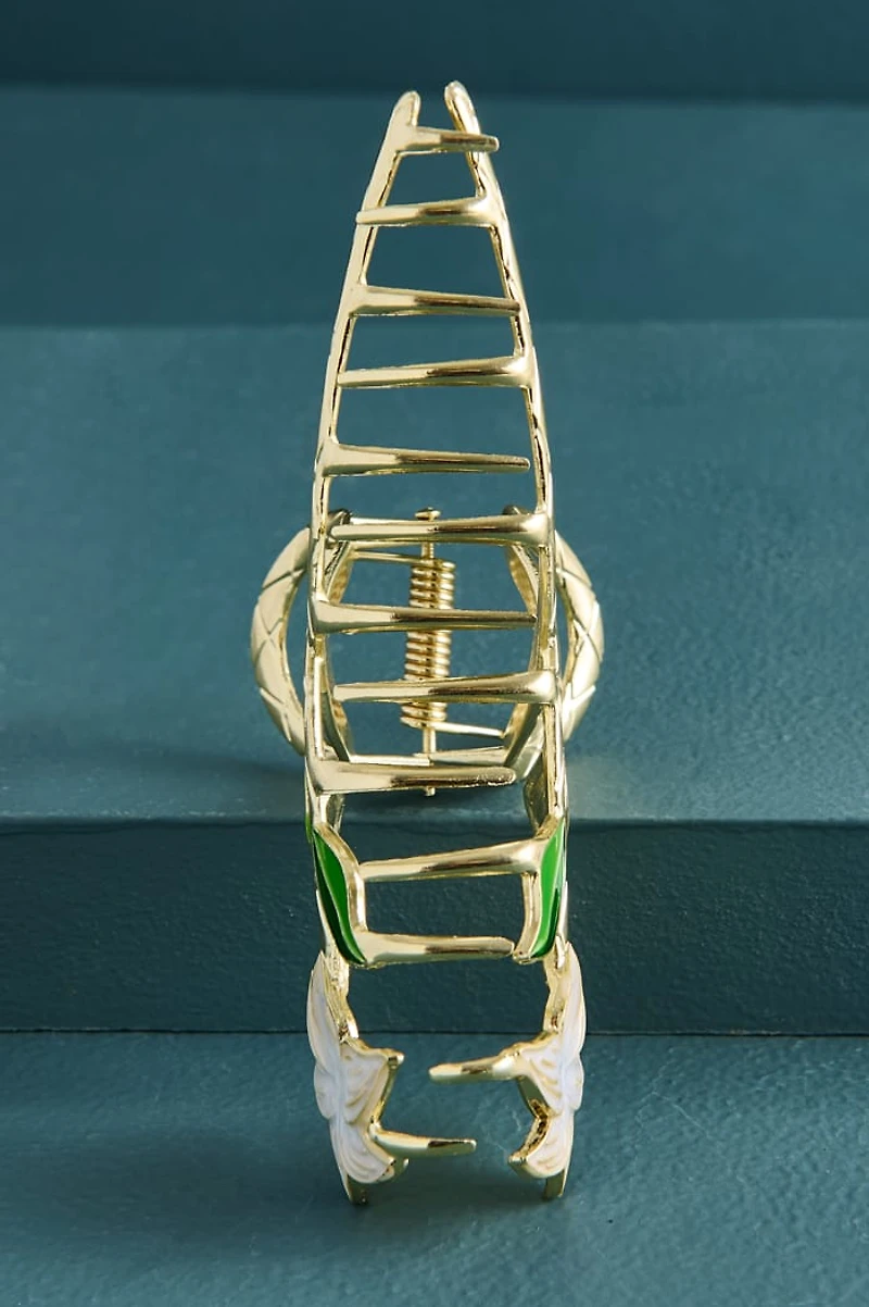 White Lily Flower Claw Clip - Boho Hippie Hair Clip | Get the Look