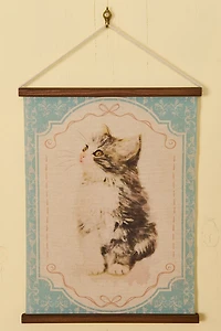 EBX Curious Kitty Wall Art Banner