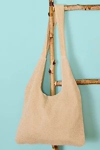 Bee Crossbody Woven Slouchy Tote Bag