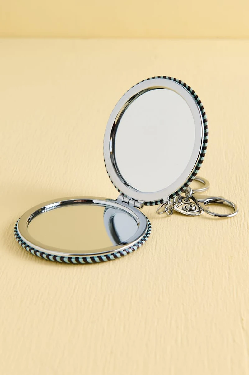 Trippy Butterfly Compact Mirror Keychain - Boho Hippie Accessory | Get Yours