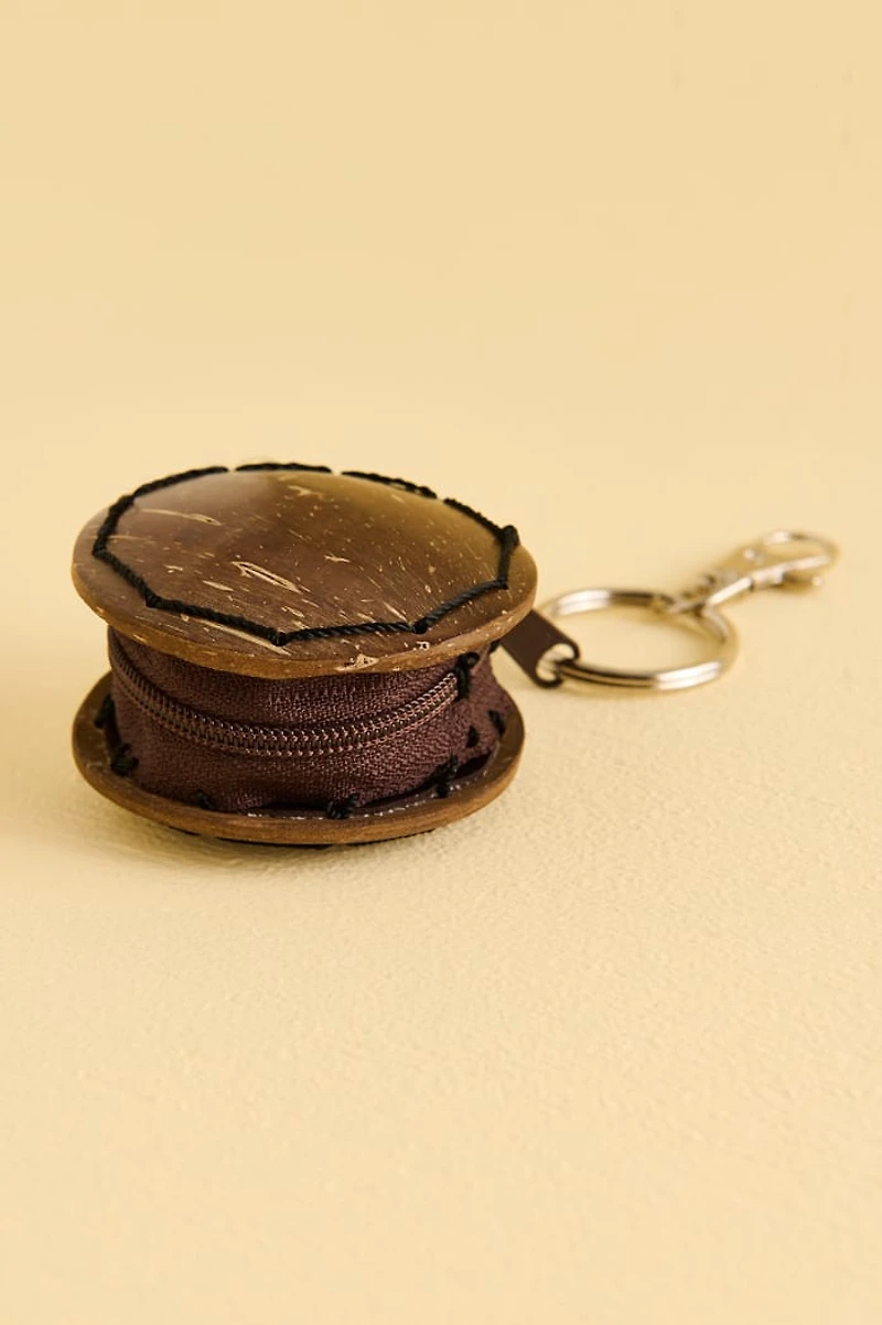 Coconut Coin Pouch Bag Charm