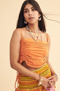 Desert Spice Ruched Tube Tank