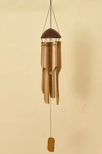 Natural Coconut Top Bamboo Windchime