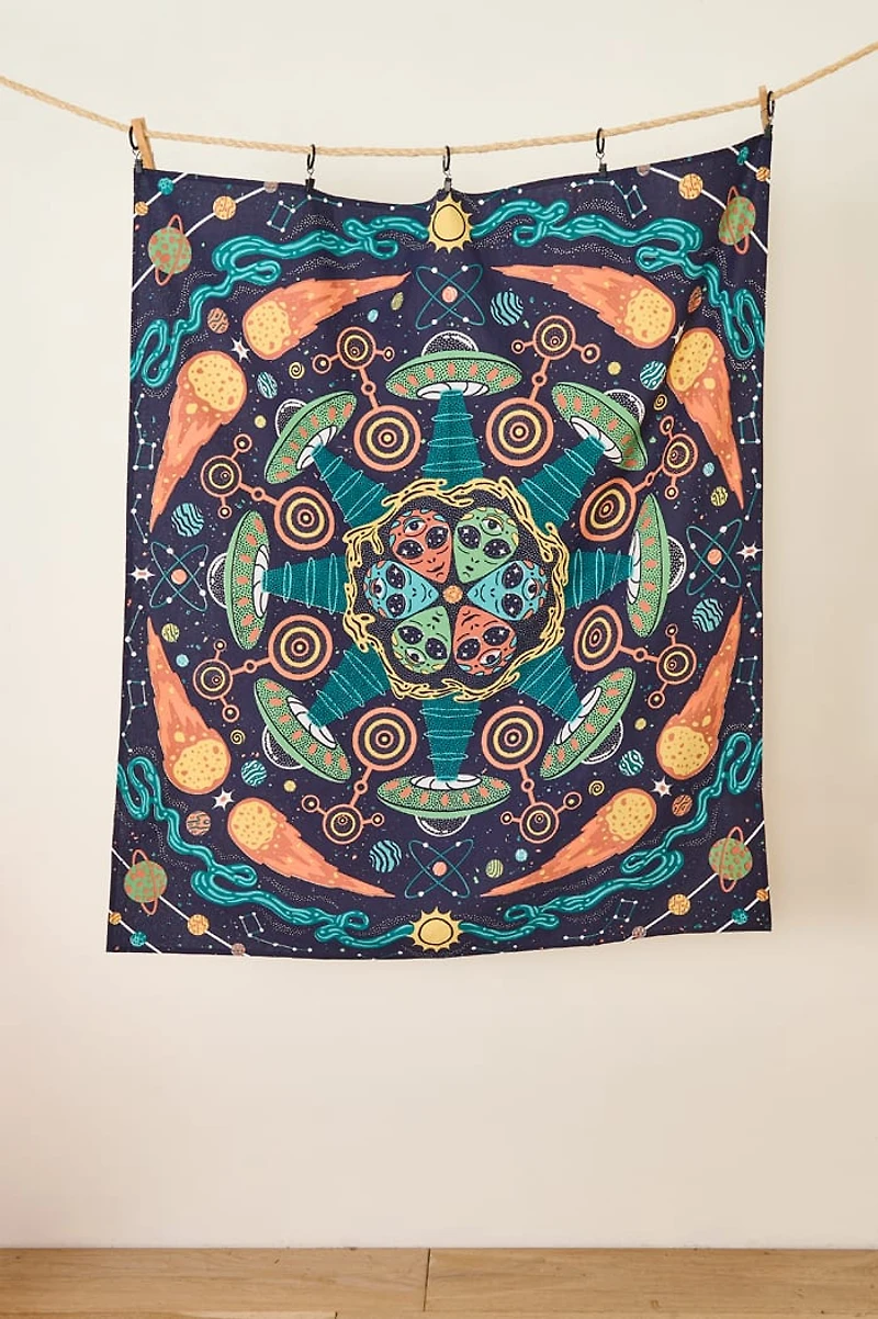 EBX Alien Mandala SM Tapestry