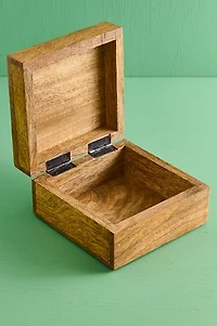 Butterfly Square Wooden Storage Box