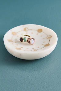 Gold Moon Phase Marble Catch All