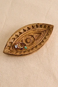 Evil Eye Wooden Catch All Dish