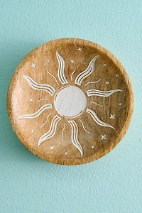 White Sun Wooden Catch All Dish