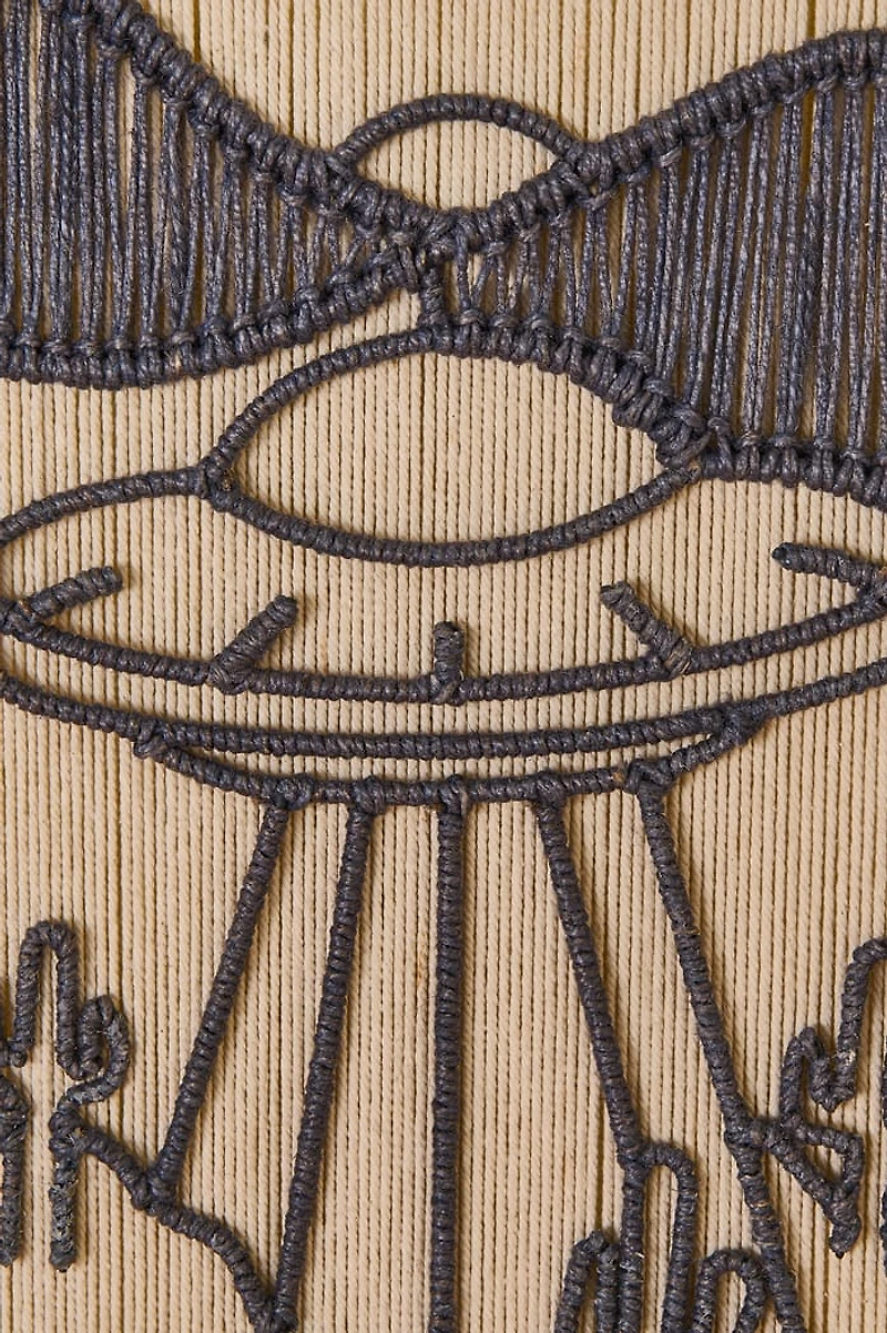 Southwest UFO Macrame Wall Hanging