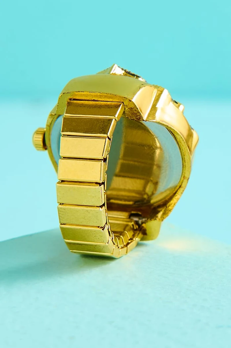 Gold Boho Mandala Watch Ring