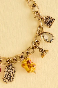 Gold Antique Charm Bracelet