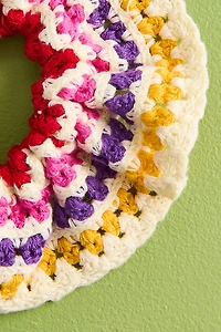 Multi Striped Crochet Scrunchie